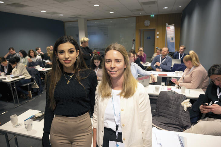 Klar for oppgjør: Tillitsvalgte Naya El Habbach (til venstre) og Sophie Elisabeth Bjerke gleder seg til å gjøre en innsats for Farmaceutenes medlemmer under lønnsoppgjøret.