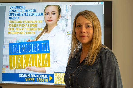 Farmasøytenes mulighet til å bidra: Greta Torbergsen mener alle farmasøyter bør gripe muligheten til å hjelpe sine kolleger i Ukraina. Foto: Tore Rasmussen Steien