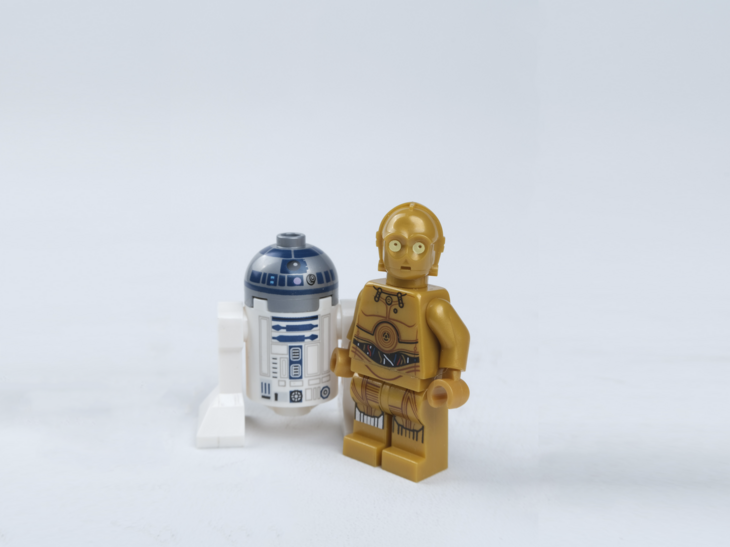Gode venner. R2-D2 og C-3PO, Star wars