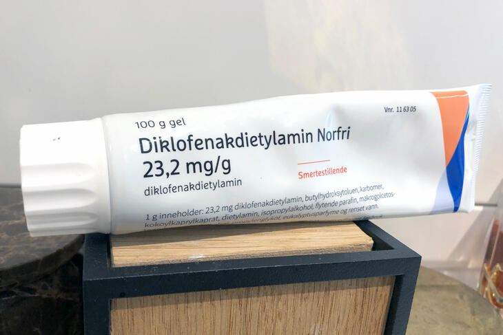Begrenser tilgangen: Svenske apotek har selv bestemt at tilgangen på diklofenak skal begrenses på grunn av skaden det gjør på klimaet. Foto: Tore Rasmussen Steien